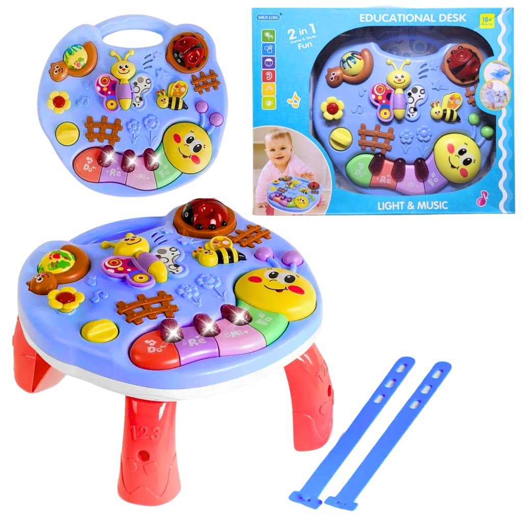 Mesinha de Atividades Infantil Educativa C/ Som e Luz CBS0278 - Castela - Mom & Baby