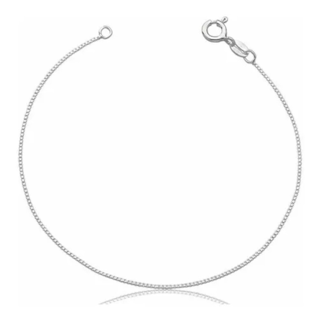 Pulseira Veneziana Infantil Prata Pura 925 15Cm