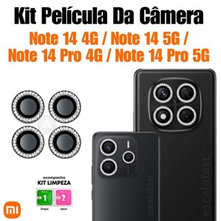 KIT Película Proteção da Câmera Para Xiaomi Note 14 4G / Note 14 5G / Note 14 Pro 4G / Note 14 pro 5G - Pronta entrega em Oferta na Shopee