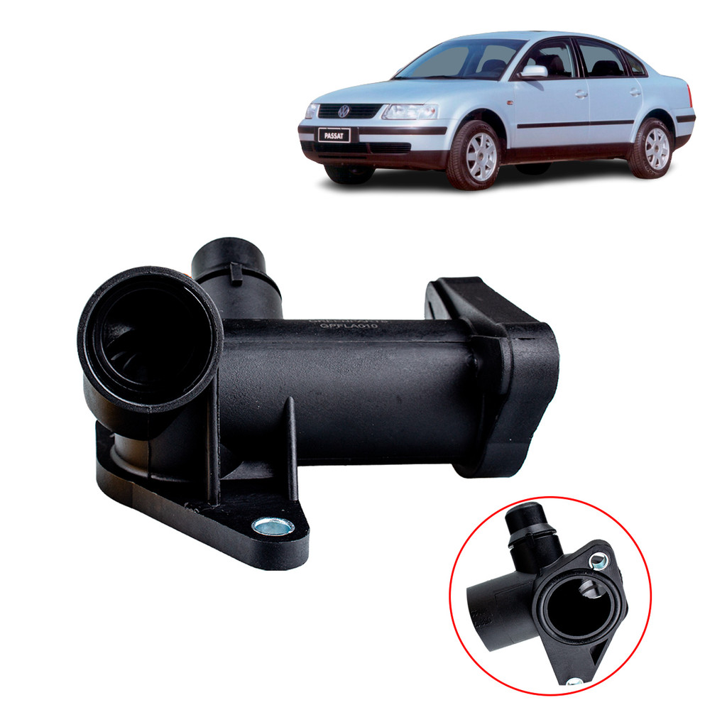FLANGE FLUXO DE ÁGUA DO CABEÇOTE VW PASSAT VARIANT 1.8 20V TURBO 2001 A 2005 AUDI A3 1.8 TURBO 1996 A 2002 em Oferta na Shopee