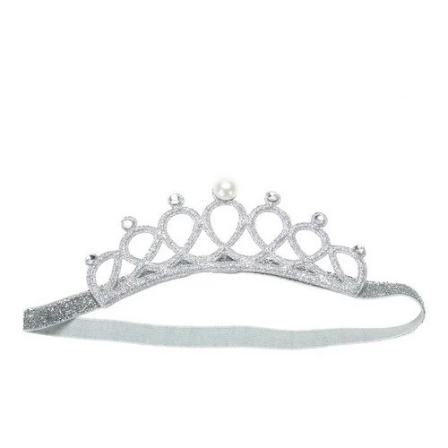 Coroa Tiara Elástica Princesa Infantil Enfeite De Cabeça