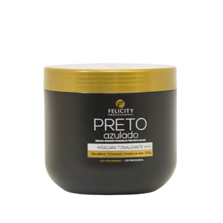 Mascara Tonalizante Preto Azulado FelicityProfessional 500Gr em Oferta na Shopee