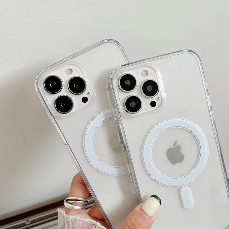 Capa Capinha Magnética Para Carregador Sem Fio Magsafe para IPhone 16 PRO MAX 15 14 13 12 11 XR