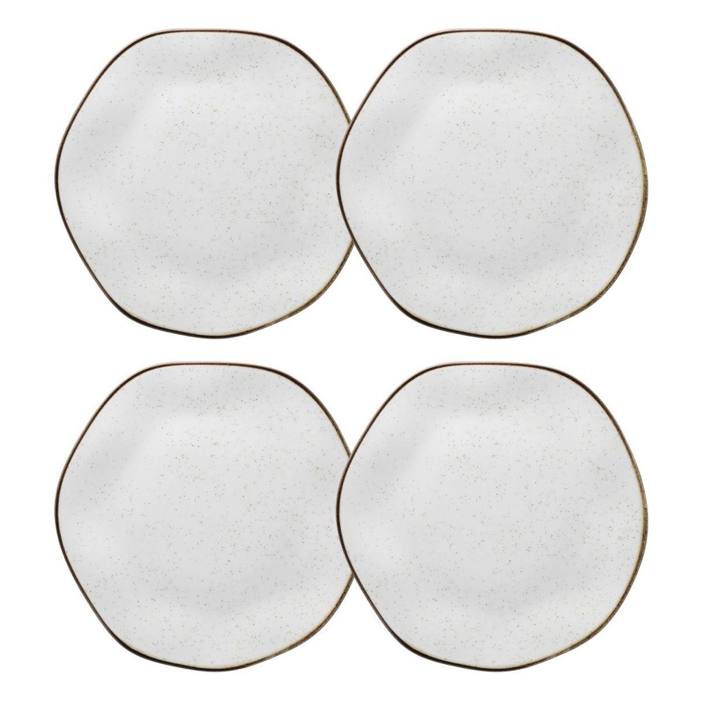 Jogo com 4 Pratos Rasos 27,5cm Oxford Ryo Maresia em Oferta na Shopee