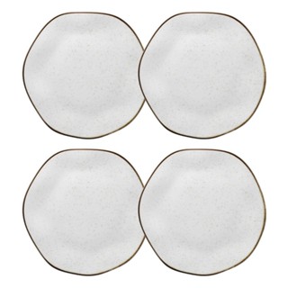 Jogo com 4 Pratos Rasos 27,5cm Oxford Ryo Maresia em Oferta na Shopee