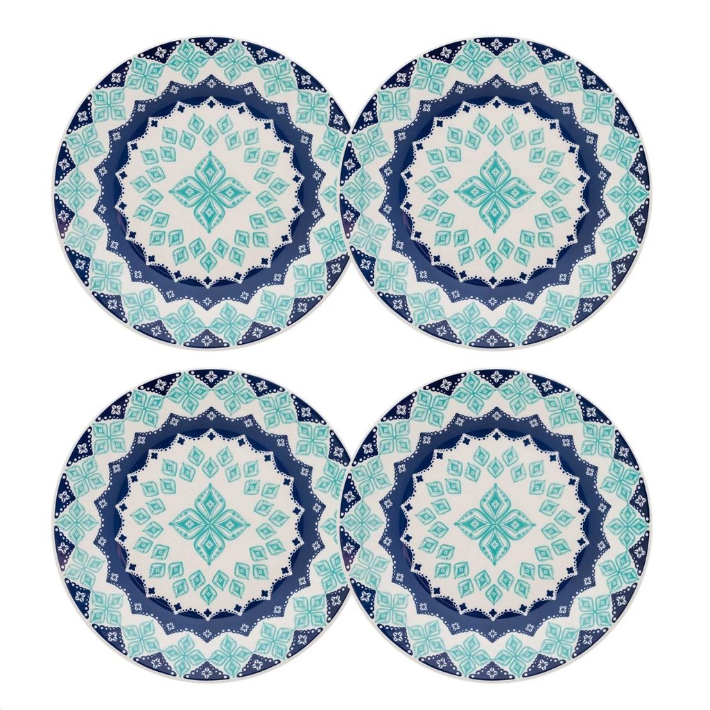 Jogo de 4 Pratos Rasos 24 Cm Donna Lola