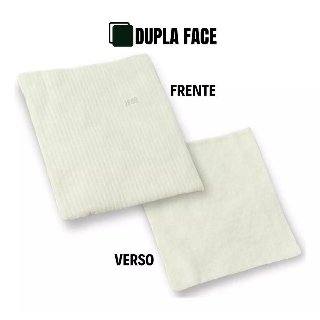 Algodão Topz Quadrado Dupla Face Limpeza Facial 100un