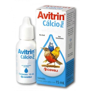 Avitrin Cálcio Plus Para Pássaros Frasco 15 ml - Coveli em Oferta na Shopee