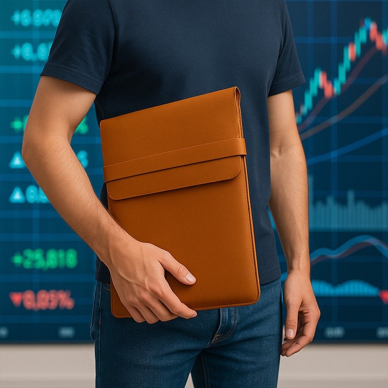 Case Notebook 15.6” Estiloso C/ Bolso – Compatível Macbook e Computador Desktop