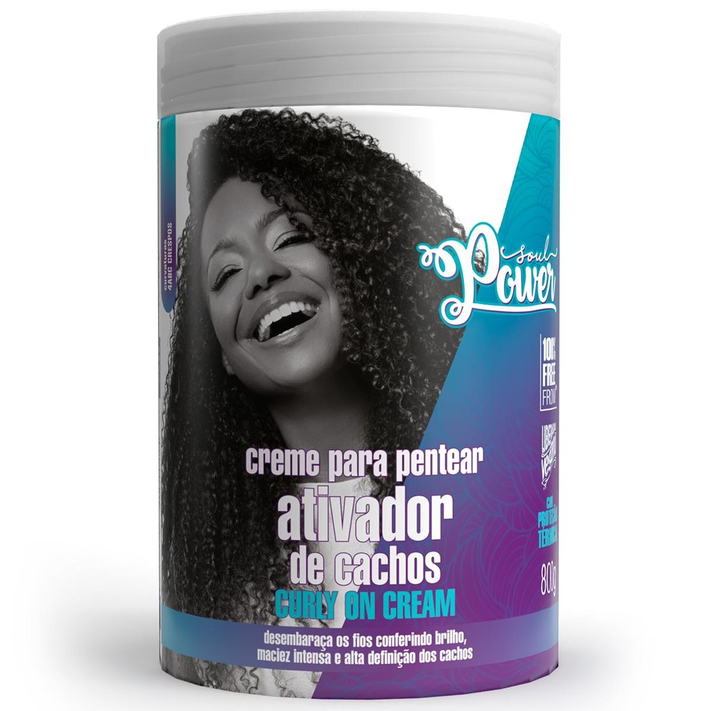 Creme para Pentear Ativador de Cachos Beauty Color Soul Power Curly On Cream 800g LPA05359