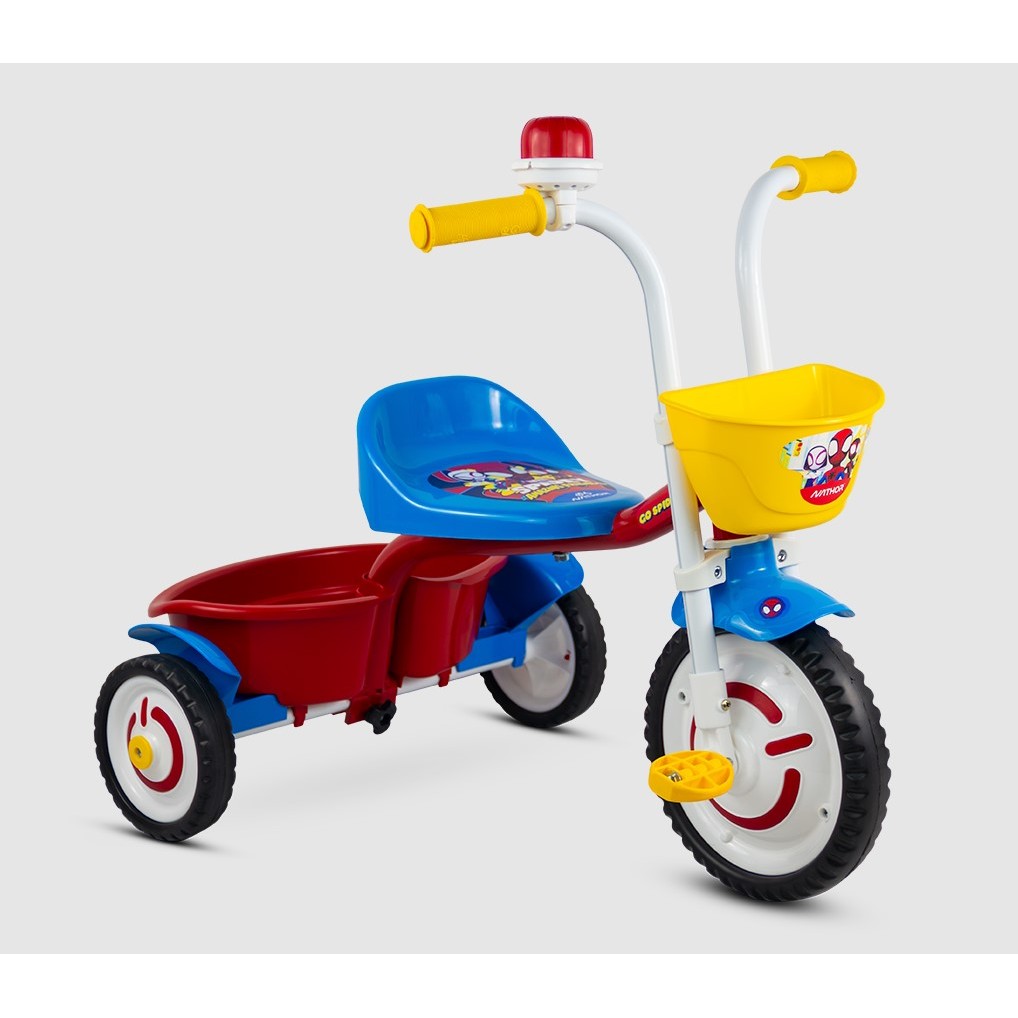 Triciclo Motoca Velotrol Pedal Infantil Criança Homem Aranha Nathor Menino em Oferta na Shopee