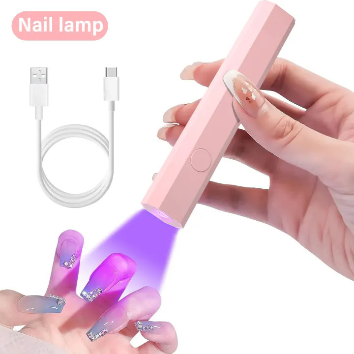 Mini Lâmpada Portátil Para Unhas , Todos Os Esmaltes Em Gel , Secagem Rápida , USB , Secador De UV , LED , Lanterna , Ca em Oferta na Shopee
