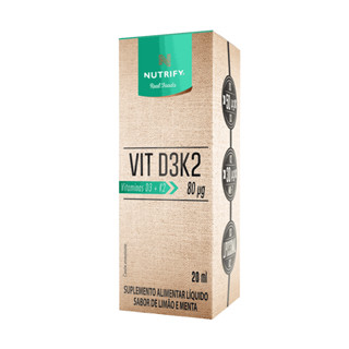 Vitd3k2 Liquida 20ml 1 Un Nutrify em Oferta na Shopee