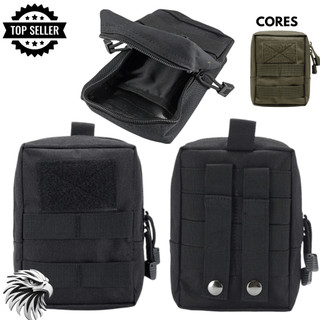Bolso Tático Modular Molle Porta Acessórios Multiuso 600d 16cmx11cm