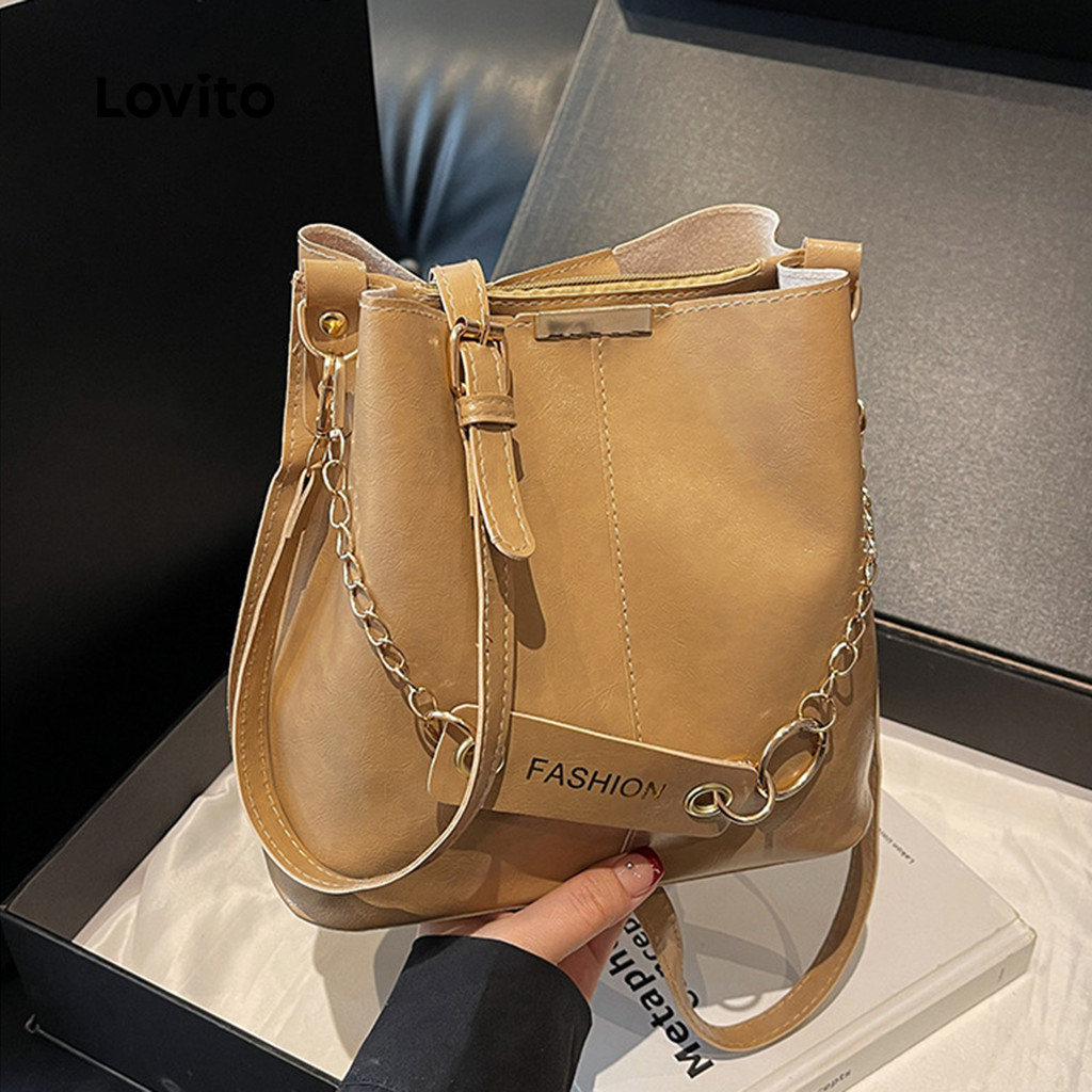 Lovito Bolsa balde Casual bolsa balde para deslocamento diário para mulheres LFA75171 - Women Bags