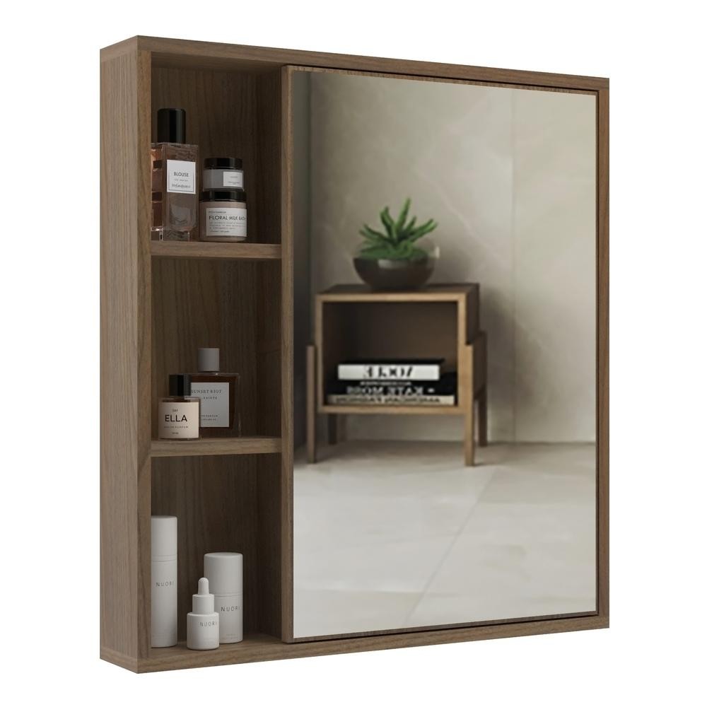 Espelheira para Banheiro 60cm com Nichos Multimóveis CR10112 - Home & Living