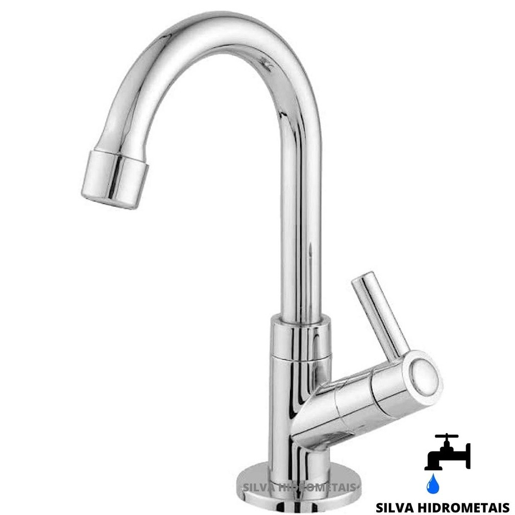 Torneira Pia de Banheiro Lavatório Lavabo Cromada Premium ABS 1/4 de Volta 1095 C72 em Oferta na Shopee