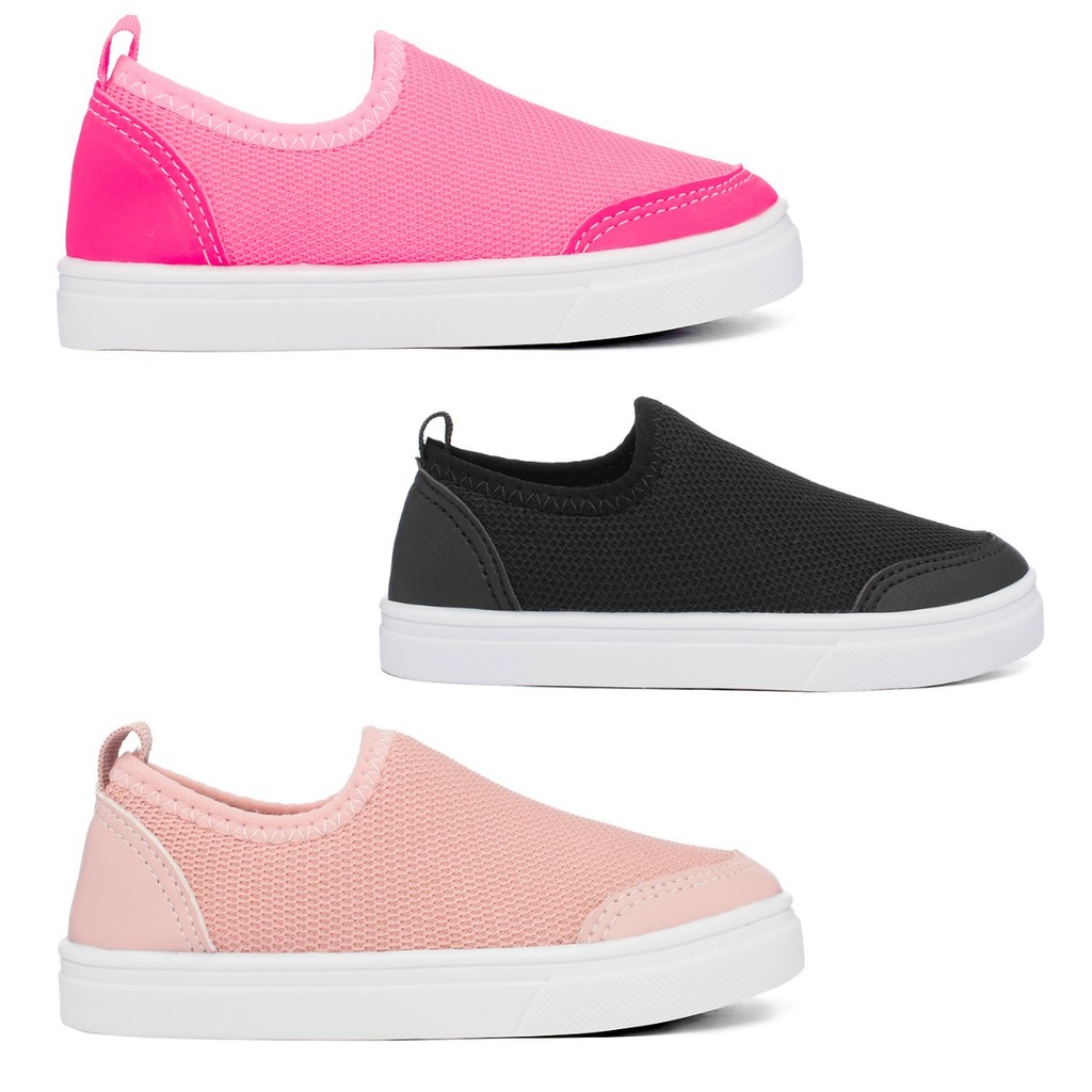 Combo Infantil 3 Pares Tenis Casual Menina Funfy 500A em Oferta na Shopee