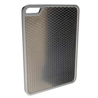 Tábua de corte gourmet Retangular dupla inox e polietileno em Oferta na Shopee