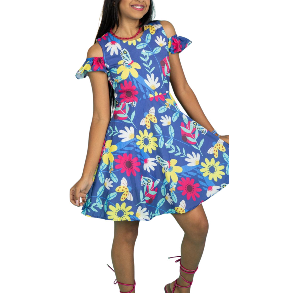 Vestido Juvenil Ana Carolina- Bicho Pegou