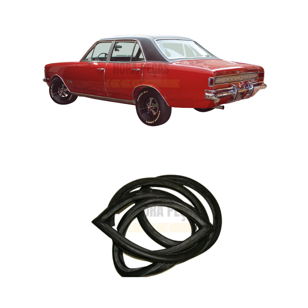 Borracha Vidro Traseiro Opala 4 Portas Std - Sem Friso