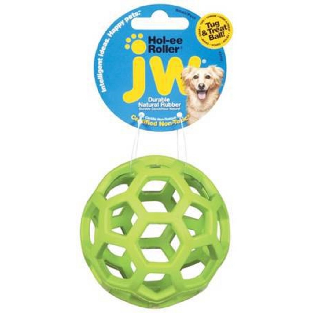 Brinquedo Bola JW Holee Roller Recheavel Petiscos Snacks Para Cachorro Pequeno - Verde