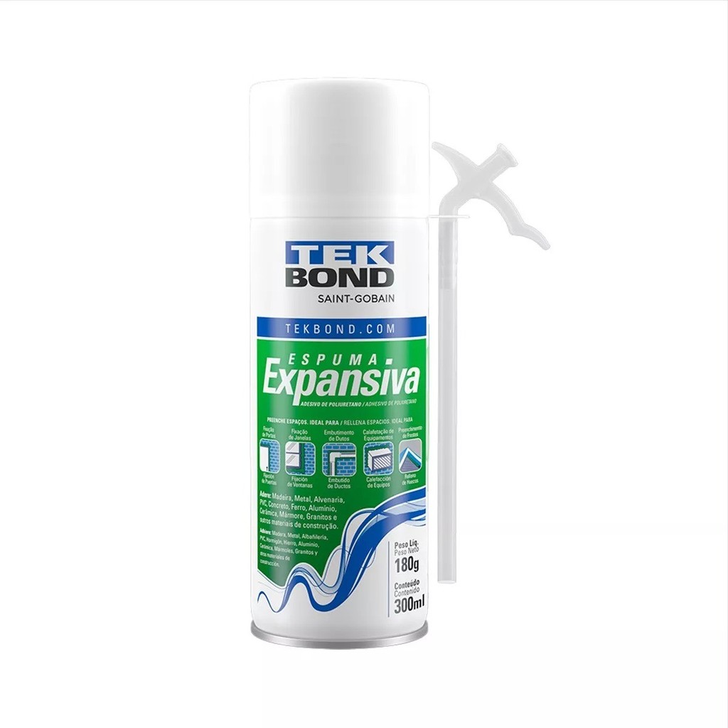 Espuma Expansiva 500ml/340g Poliuretano Fácil Uso Geral