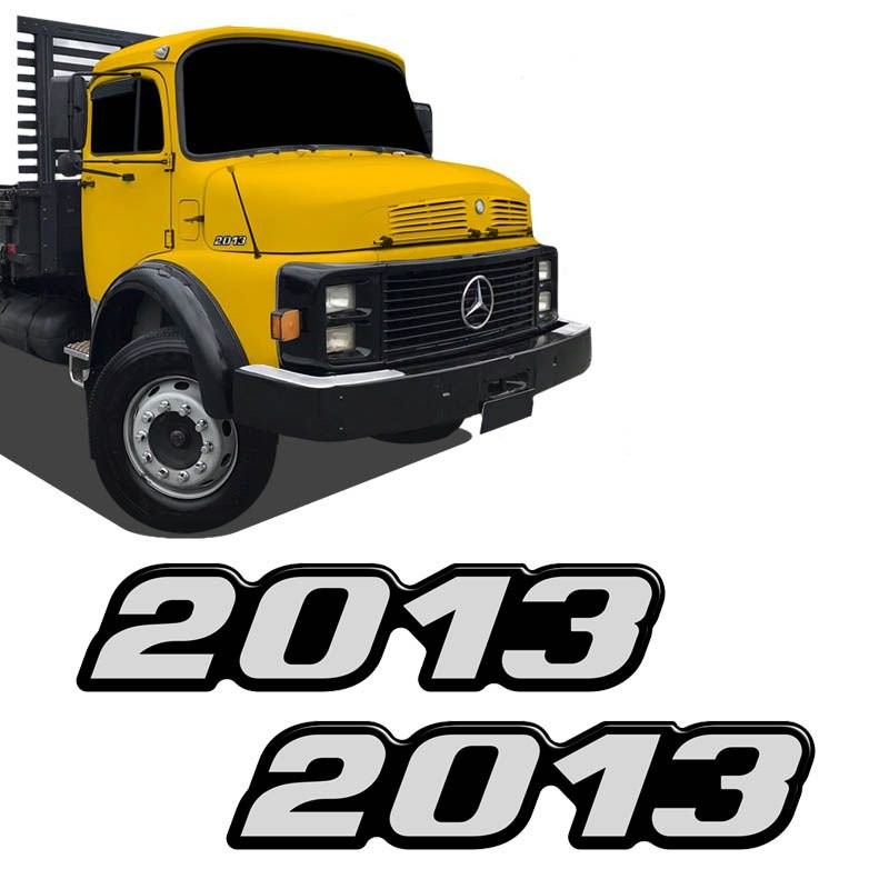 Kit Emblema 2013 Mercedes Benz Antigo Caminhão Resinado em Oferta na Shopee