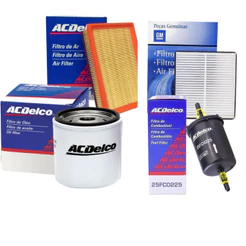 Kit Filtro de Ar Filtro de Óleo Filtro Combustível Filtro Ar-condicionado Acdelco