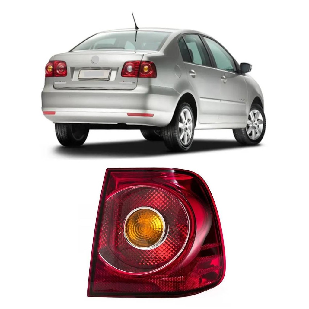 Lanterna Traseira Canto Polo Sedan 2012 2013 2014 Rubi Direito/Passageiro