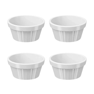 Kit com 4 Tigelas Ramekin Uno 30ml Branca Brinox - 10159/0007 em Oferta na Shopee