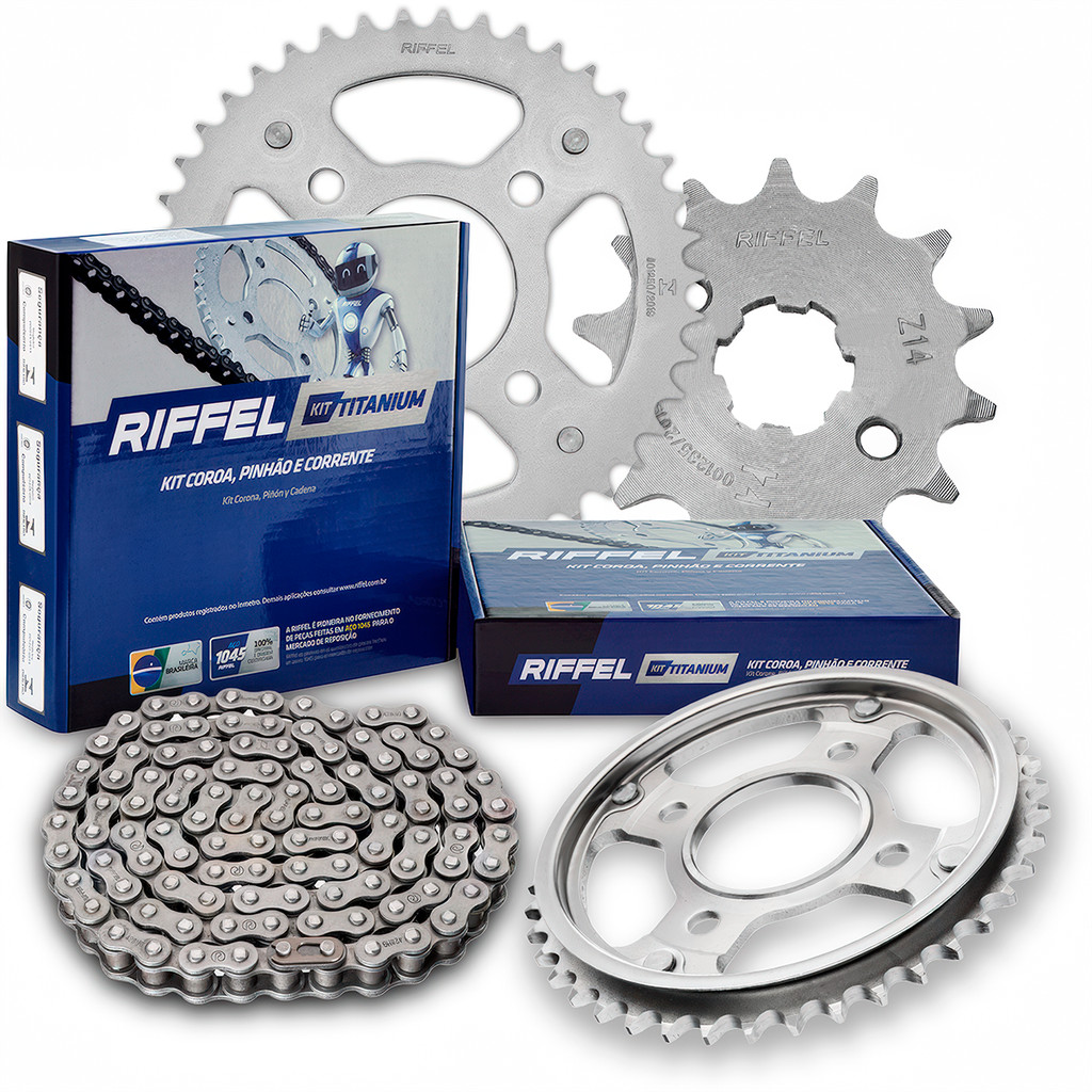 Relação Transmissão Cg 125 2009 À 2013 Transmissão Fan Cargo Titan Cg125 - Riffel 91048 em Oferta na Shopee