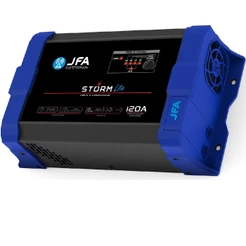 Fonte JFA Lite 120A Bivolt Carregadora de Bateria De Trio Paredão Som Automotivo Festa Show 12v