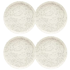 Jogo com 4 Pratos Rasos 26 Cm Oxford Flat Chuvisco