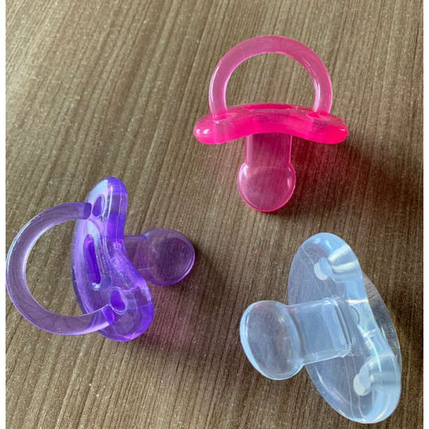 Kit Com 3 Chupetas de Silicone Pepeta Orto Fase 2 Menina macio