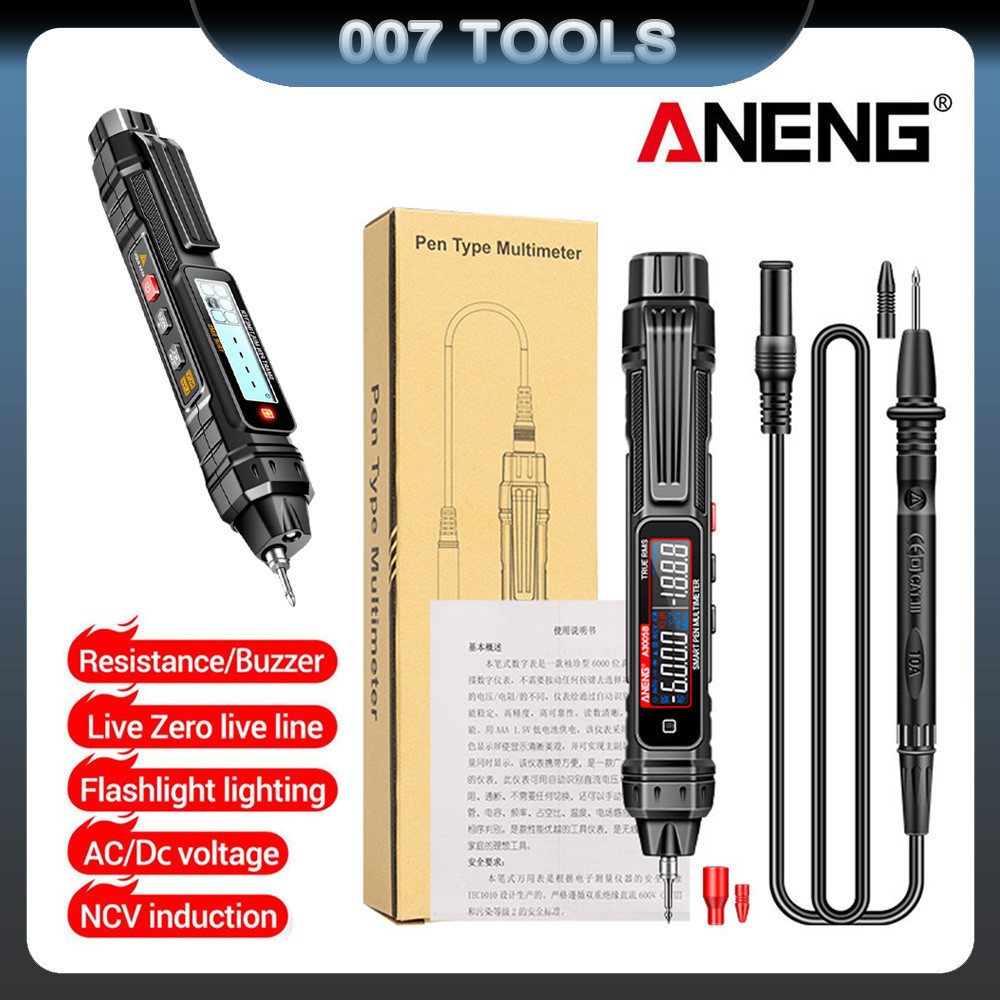 Identificação Automática Caneta Elétrica Inteligente Multímetro Digital Testador De Resistência De Corrente E Tensão em Oferta na Shopee