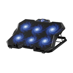 Suporte Notebook Cooler USB 12" a 19" 6 Ventoinhas Ângulo Ajustável Oberon OR-SP251