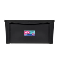 Caixa Organizadora Plástica Alta Preta 65L Radical Color Ordene