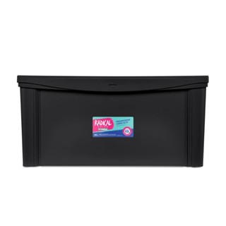 Caixa Organizadora Plástica Alta Preta 65L Radical Color Ordene em Oferta na Shopee