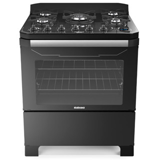 Fogão 5 Bocas a Gás Itatiaia Itamaster com Timer Digital e Queimador Tripla Chama Preto Bivolt em Oferta na Shopee
