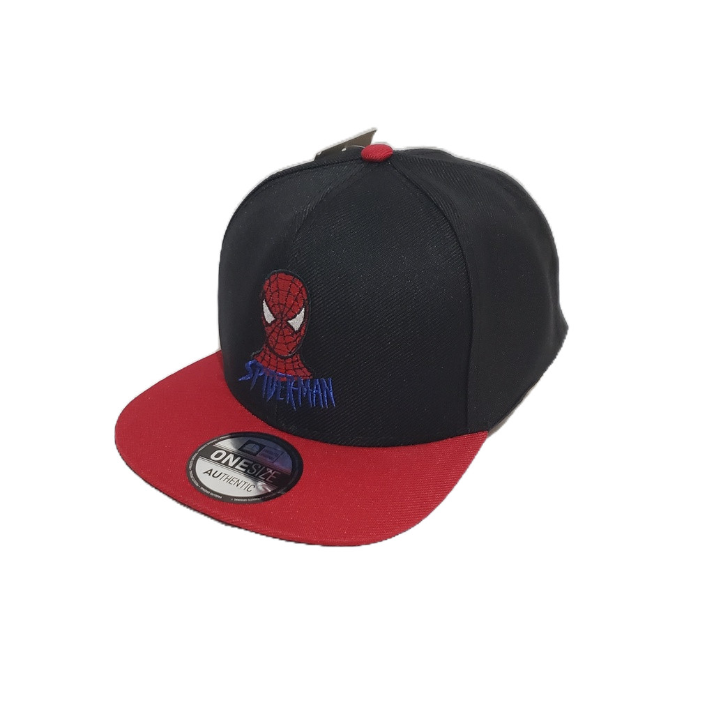 Bone bordado Personagens aba reta Pai Adulto homem aranha batmam hulk capitao america Premium Luxo