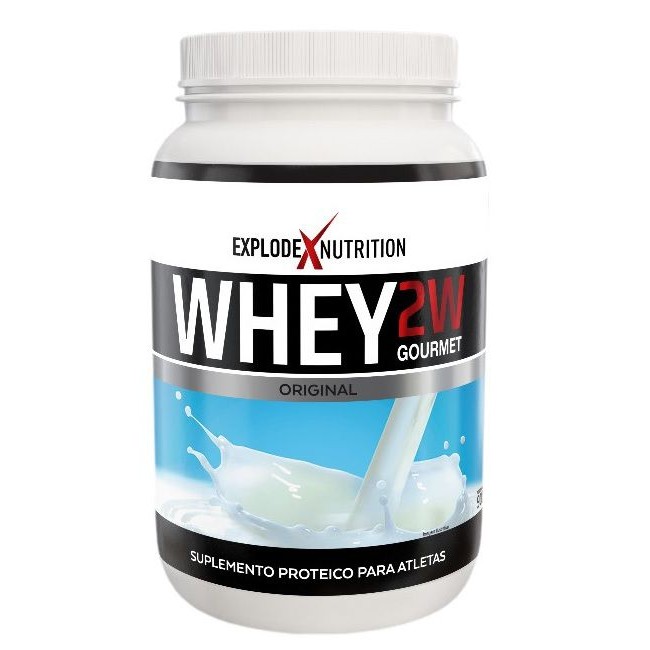 Whey Protein 2W Gourmet Explode Nutrition 900g Concentrado Isolado BCAA Massa Muscular