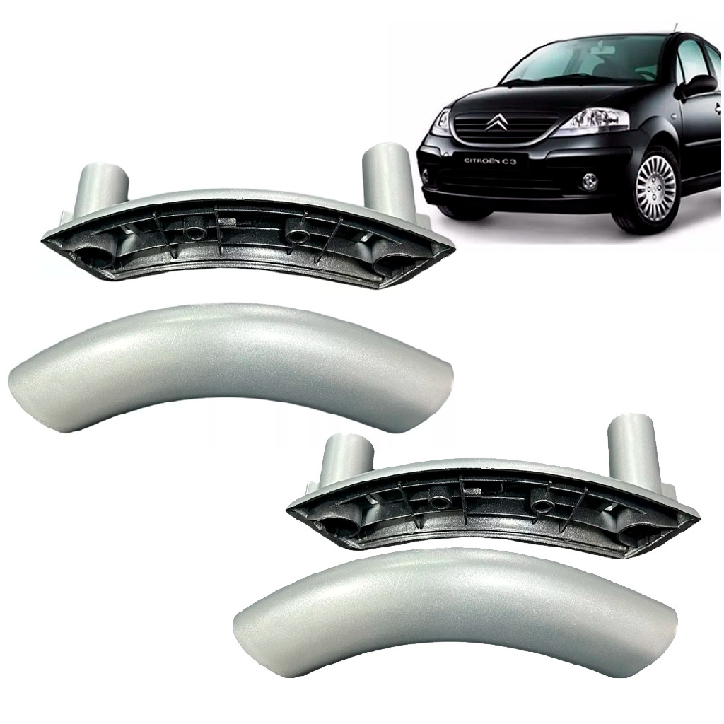 Par Puxador Interno Apoia Braço porta Citroen C3 03/12