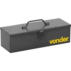 Caixa Metálica Ferramentas Baú 35x12x10cm Vonder