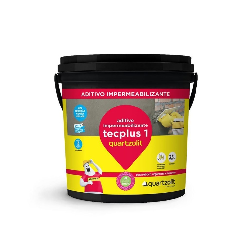Impermeabilizante Tecplus 3,6L Quartzolit em Oferta na Shopee