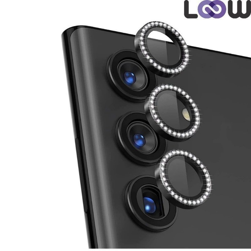 Kit(3PÇS)Película De Câmera STRASS Diamante Para Samsung A14 A24 A34 A54 A15 A35 A55