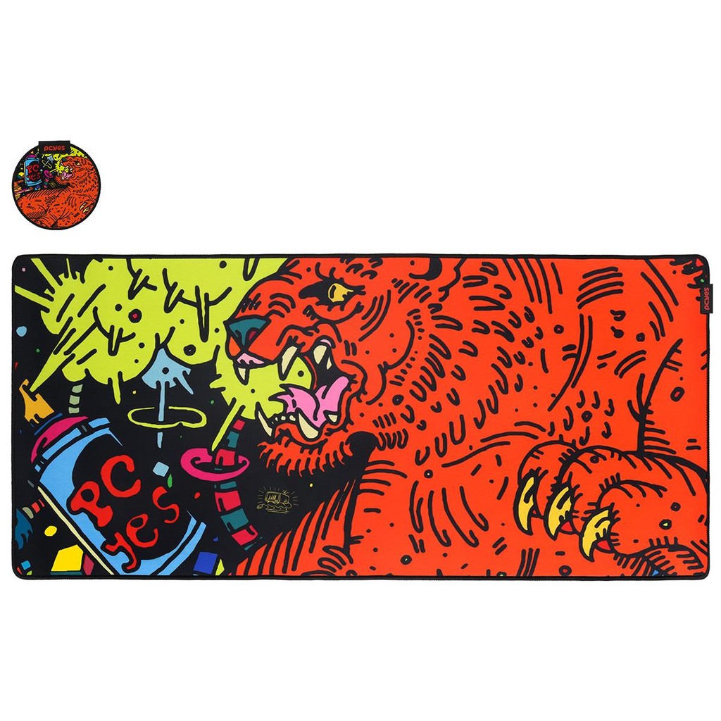 Mouse Pad Gamer Tiger Extended 900 X 420mm Pcyes Pmt90x42