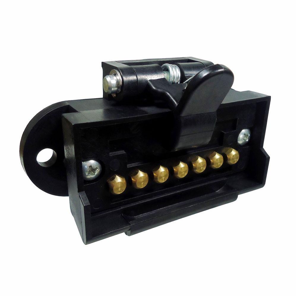 Tomada de Engate Fêmea com 7 Polos - Nylon Reforçada - DNI 8300 em Oferta na Shopee