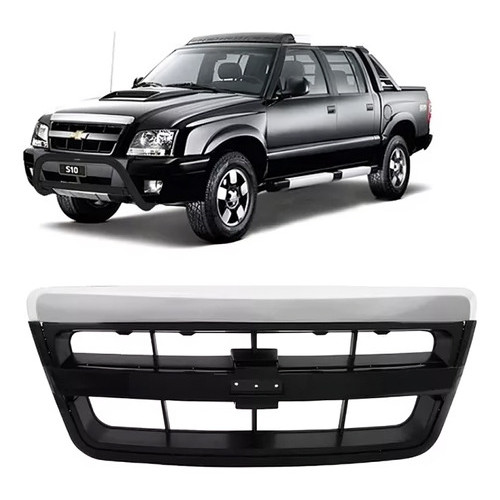 Grade Radiador S10 Blazer Moldura Cromada 2001 Á 09 10 2011