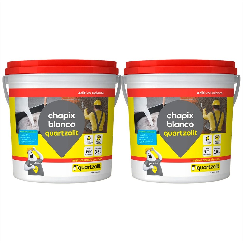 Chapix Blanco Bianco Quartzolit 3,6 Litros Kit C/ 2